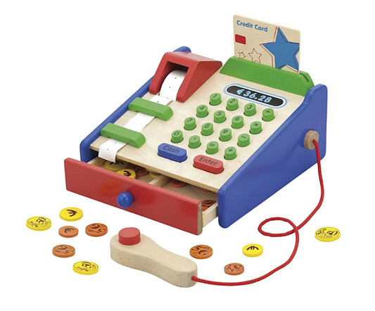 Wood Cash Register +3years