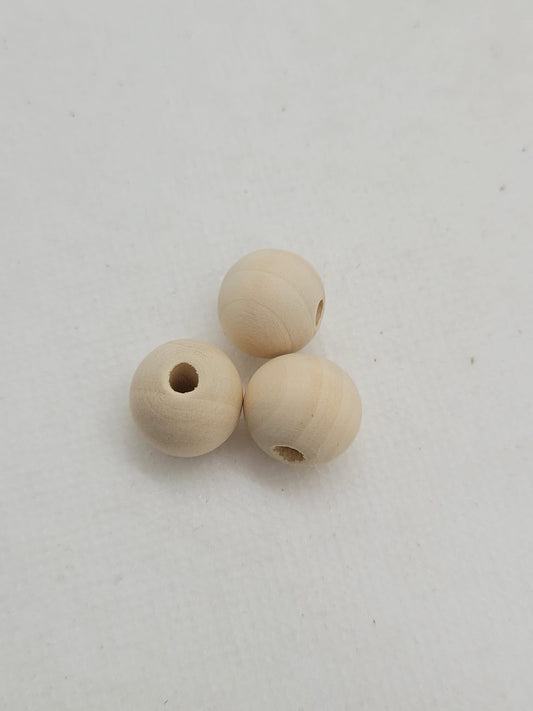 Wooden Beads 15mm 10 Units
