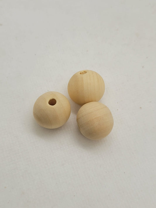 Wooden Beads 20mm 12 Units